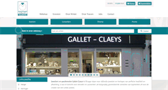 Desktop Screenshot of galletclaeys.be